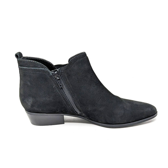 Naturalizer Shoes Womens 9 Boots Becka Leather Black Ankle Zip Pointed Booties - Picture 4 of 8